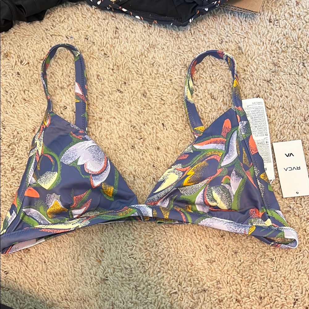 RVCA Floral Bikini Top